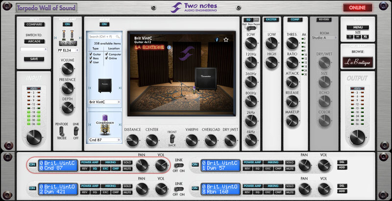 Two Notes Torpedo Wall Of Sound. Plugin Boutique Edition (+)